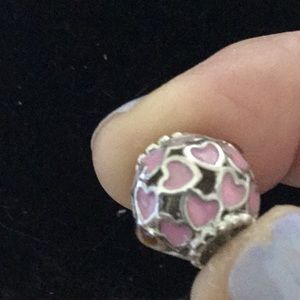 European pink heart charm s
